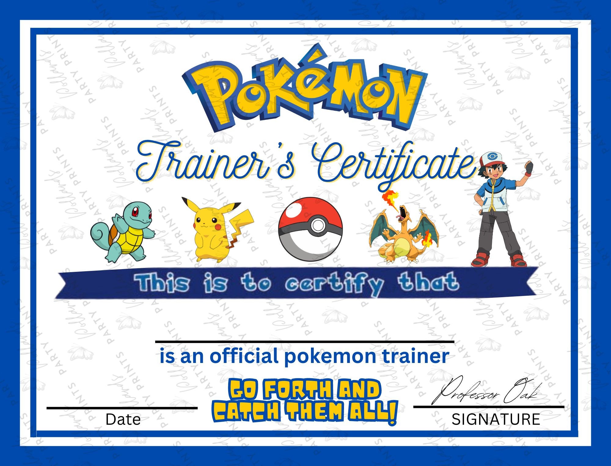 pokemon-pokemon-trainer-pikachu-certificate-official-ash-professor-oak-evie-etsy