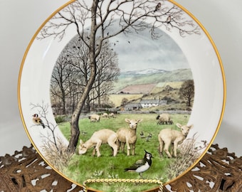 Peter Banett limited edition plate January’s Lambing Season 1979 Franklin Porcelain