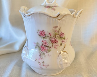 Antique BAC Bauer, Rosenthal & co Bavaria porcelain biscuit jar