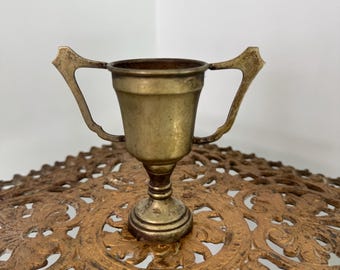 MINIATURE Silverplate trophy cup