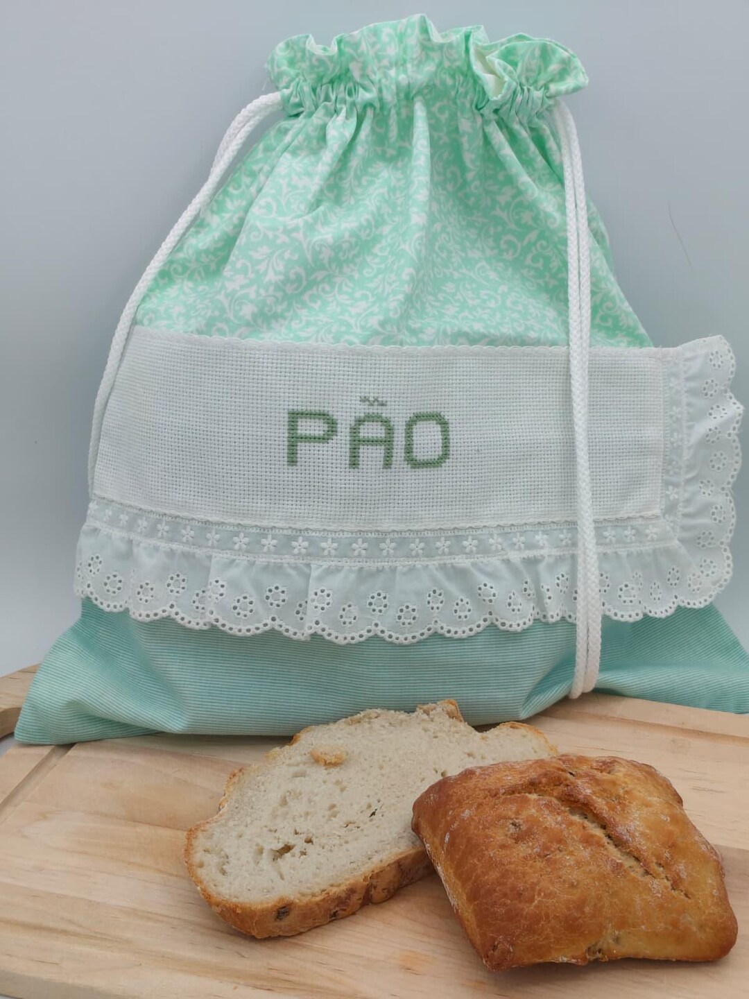 Handmade Fabric Bread Bag - Etsy