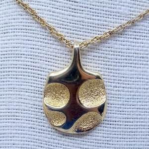 Brutalist Pendant Necklace - Vintage - Excellent Condition - Large Brutalist Sculpted Pendant  UNISEX