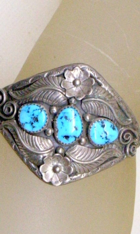 Turquoise Bracelet 12.60 ctw Kingman Turquoise Toggle Clasp Bracelet in 925 Sterling Silver 7-8Inch December Birthstone,Turquiose Bracelet