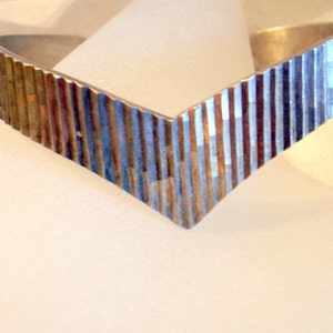 Vintage Taxco Modernist Silver Cuff Bracelet - SALE - Mid-Century - Solid Sterling Silver - Great Design -Medium To Large Wrist