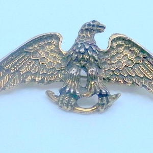 Brutalist Mid Century Modern Eagle Brooch - 1960&#39;s - Zentall of Canada - Signed