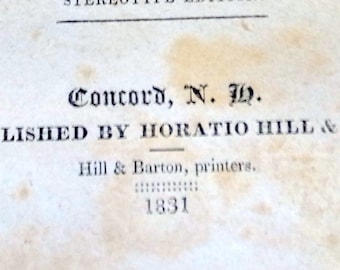 Libro de Historia Antigua - 1831 - Incluyendo Historia de América - Once Grabados - Regalo del Hombre - EXTREMADAMENTE RARE - Boston Tea Party Pre Civil War
