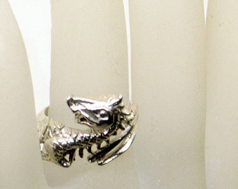 Bague Dragon Sterling vintage - Argent Sterling - Taille 7 - Argent Sterling