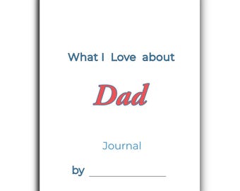 Grandpa Fill-in-the-Blank Journal: Personalized DIY Gift (Printable PDF Book) Classroom activity