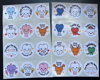 Silly Tooth Puns Sticker Sheet