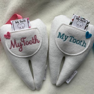 PERSONALIZED Combo Set20 Toothy Envelopes for tooth exchanges PLUS 20 Toothy Receipts with your child's name image 10