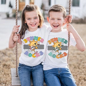 Summer Rocks, kids and youth tshirt