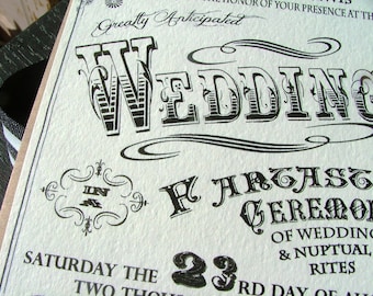 Carnival Wedding Invitations Etsy