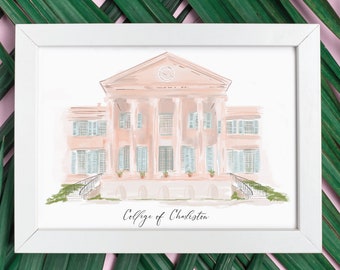 College of Charleston Art Print