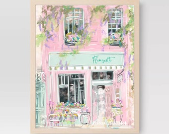 Florist in Paris- Art Print