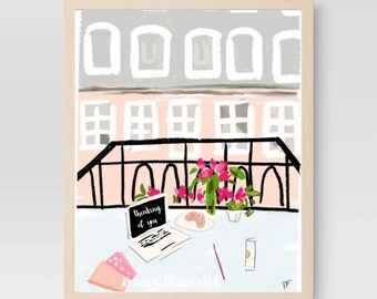 Balcony Bliss - Art Print