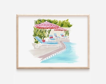 Poolside - Art Print