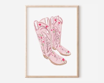 Cowgirl Boots - Art Print