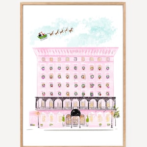 The Mills House Christmas - Art Print