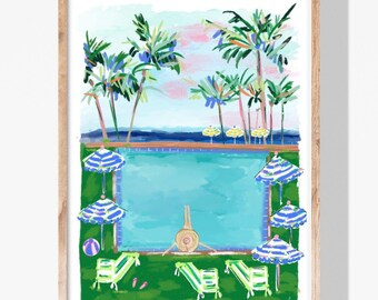 Pool Daze - Art Print