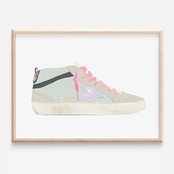 Golden Goose Shoe Art Print