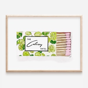 The Colony Hotel Matchbox - Art Print