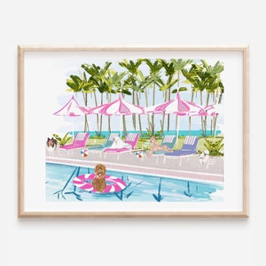 Pool Pawty - Art Print