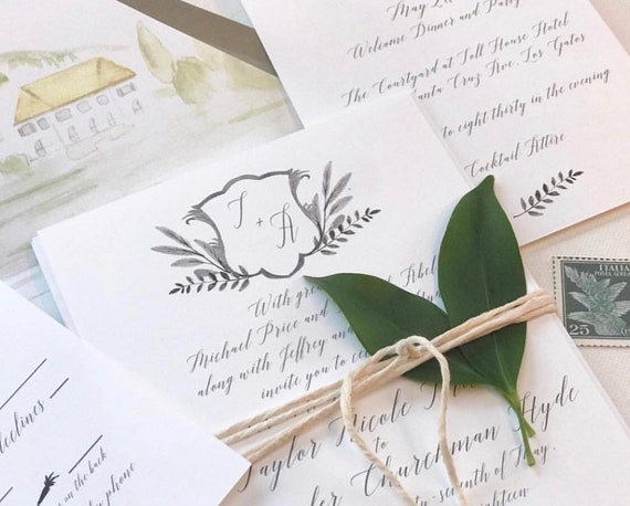 Wedding Venue Sketch Wedding Invitation Modern Calligraphy Etsy Wedding Venue Sketch Wedding Invitation Modern Calligraphy Etsy