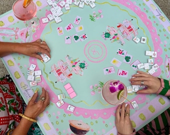 Girly Bar Cart-Mahjong Mat(PRE-ORDER)