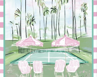 Tennis in Paradise Mahjong Mat(PRE-ORDER)