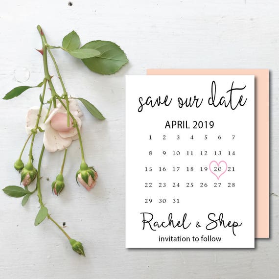 diy wedding printable calendar