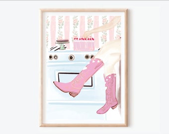 Cowgirl Kitchen - Art Print