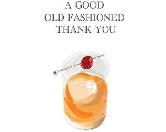 Old Fashioned Thank You - Note Card