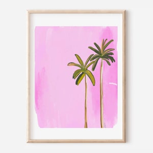 Pink Palms - Art Print