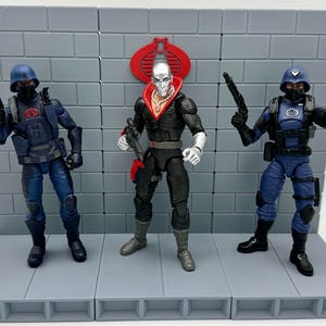 Figure Stand: Block Wall G.I. Joe/Cobra