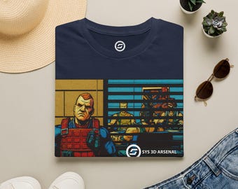G.I. Joe Scrap Iron Office Confessional Unisex T-Shirt - SYS 3D