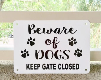 etsy beware of dog sign