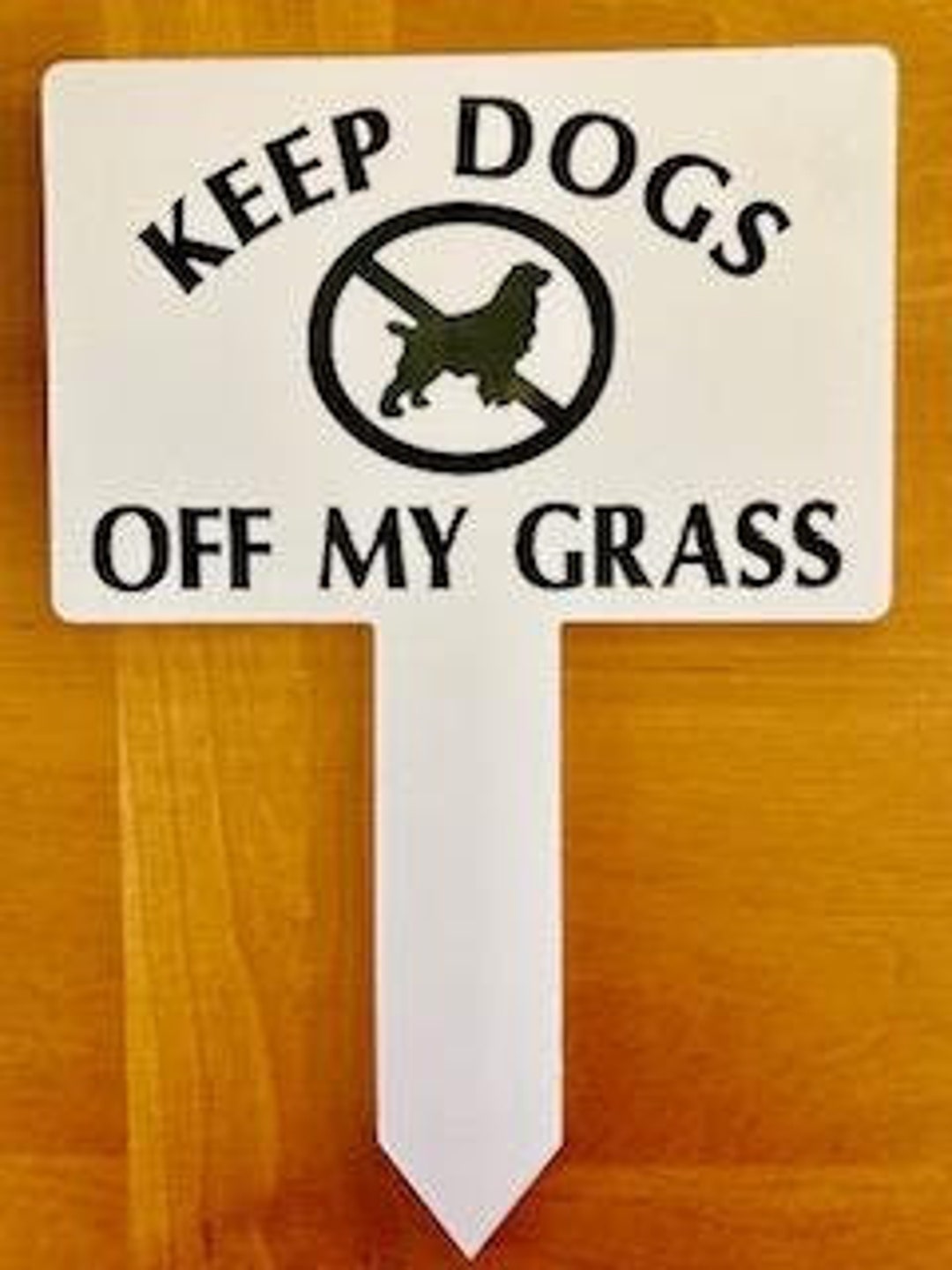 Keep Dogs off My Grass Lawn Yard Sign Thick Durable PVC Etsy