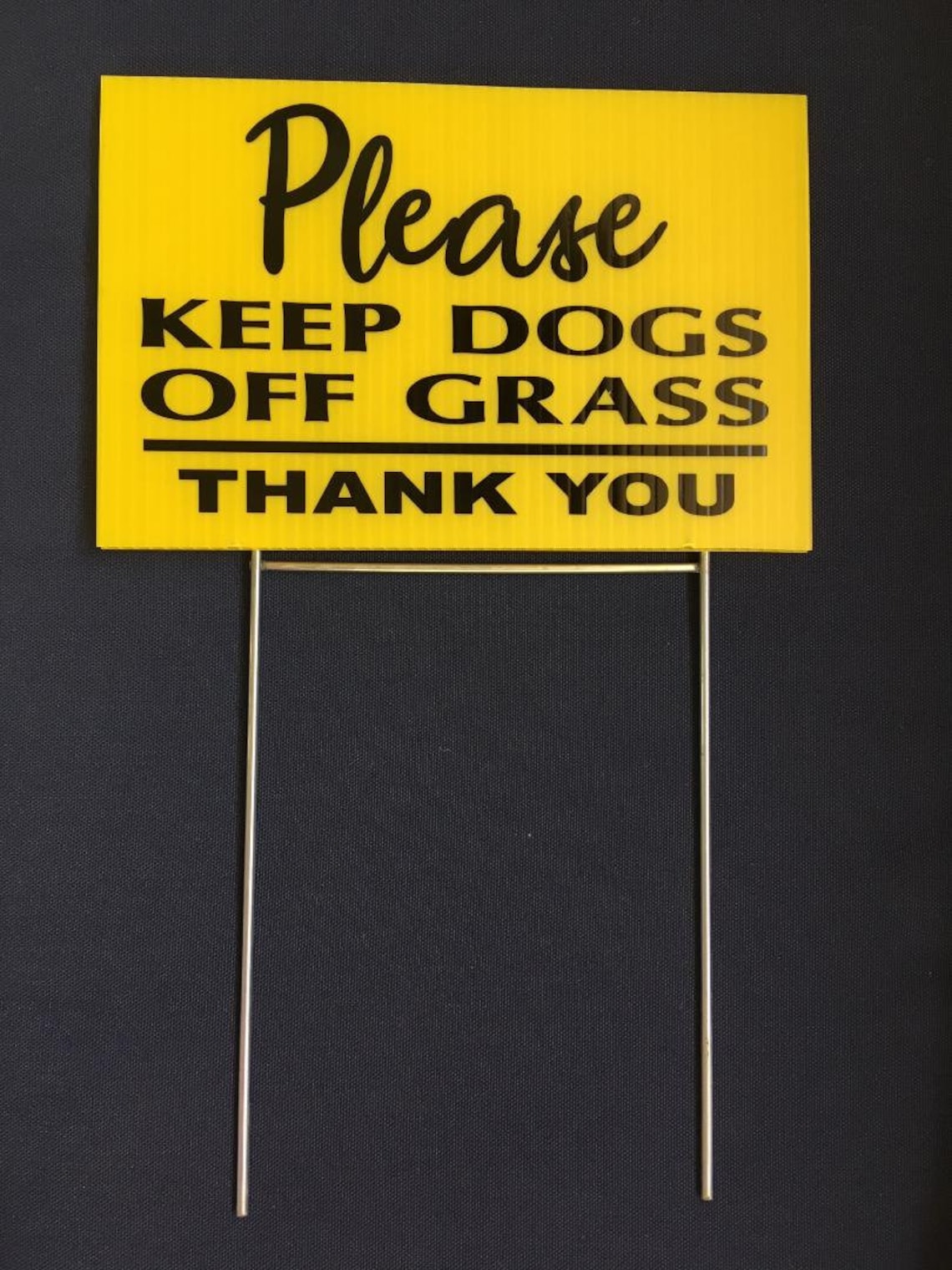 2 Signs Keep Dogs off Grass Lawn Signs With 2 Steel Stands Etsy