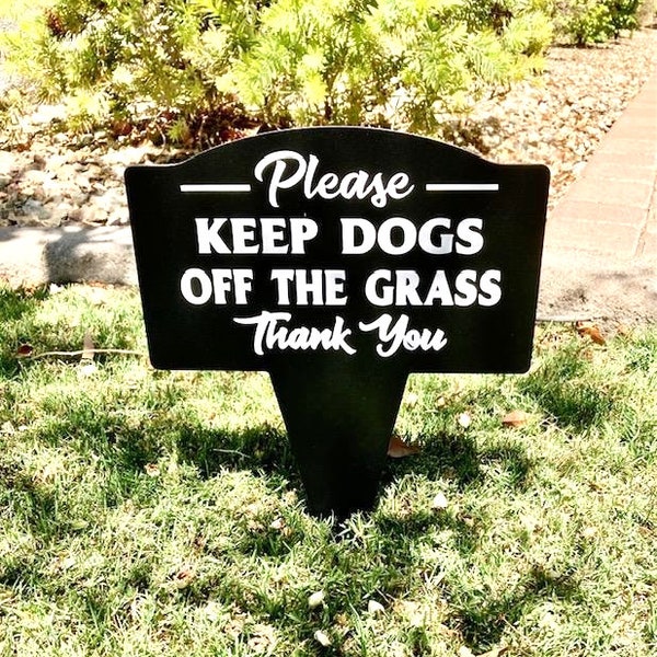 Picture of Keep Dogs off Grass - Etsy