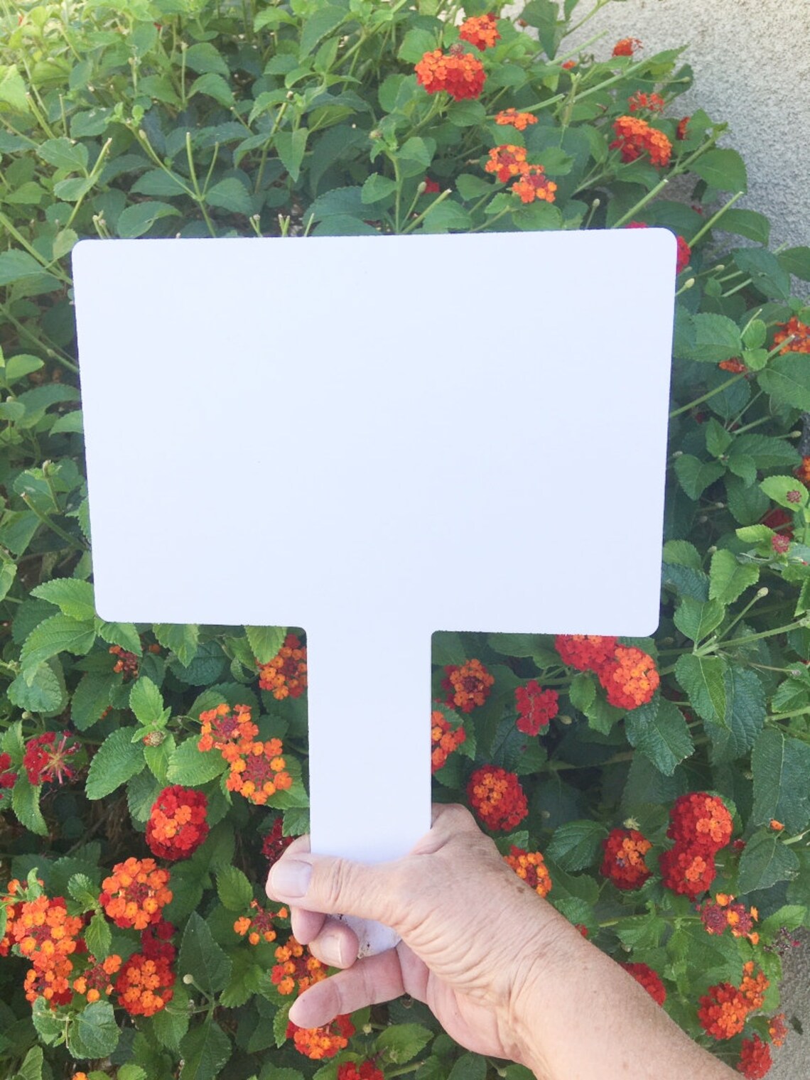 1 Garden Sign Blank Make Design Your Own Lawn Yard Sign White Etsy