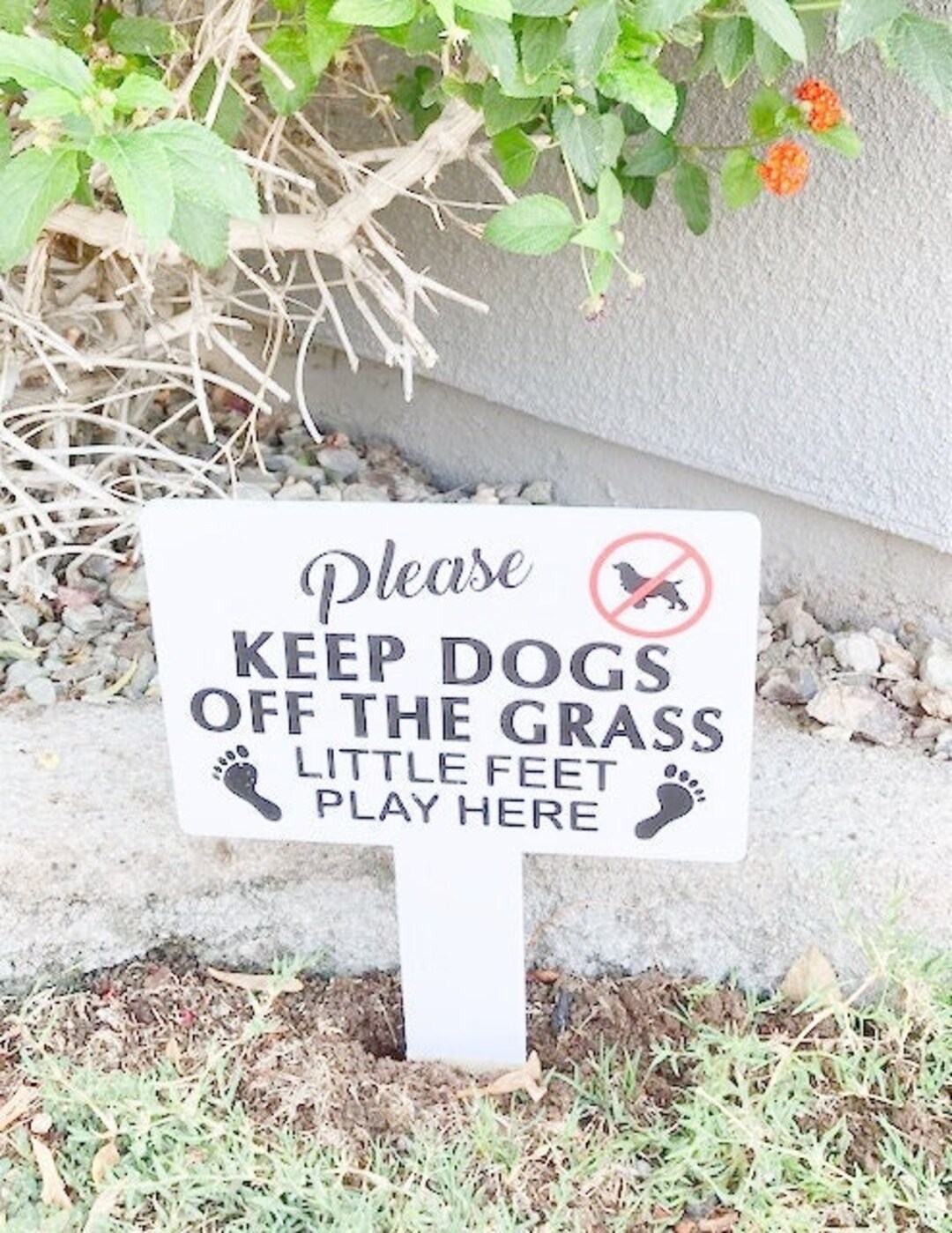 Stop Dog Poop on Your Lawn Keep Dogs off the Grass Sign Etsy