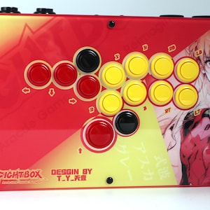 Custom Fightbox F Series All Button Leverless Arcade Game Controller for PC/PS/Xbox/Swtich