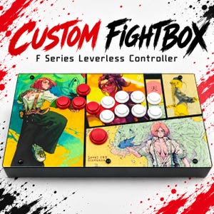 Custom Leverless Controller – FightBox F Series, Personalized Artwork Arcade Controller for PC, PS5, PS4, Xbox & Switch