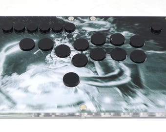 Custom Fightbox B Series Leverless Arcade Controller, All-Button Design