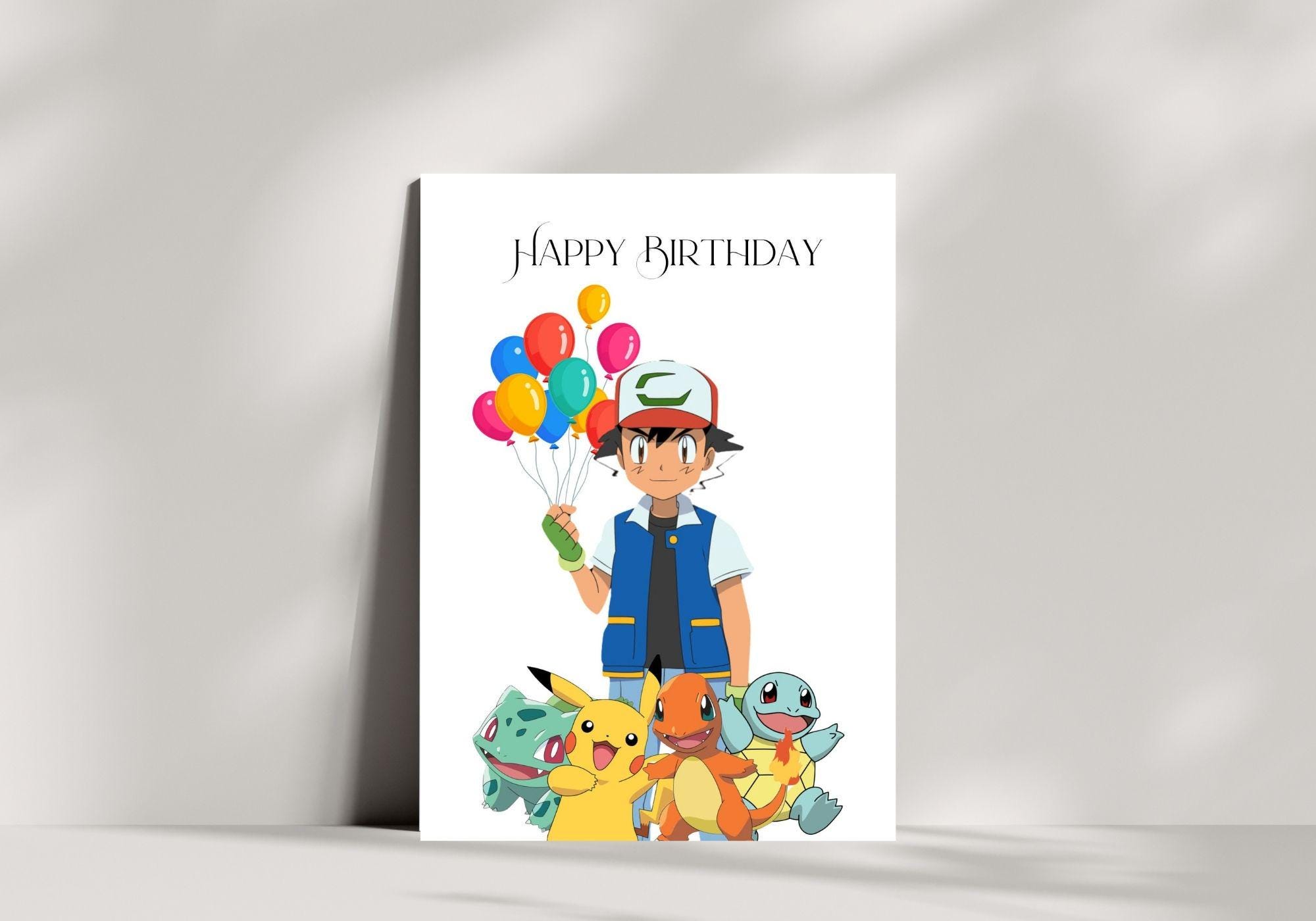 happy birthday card pokemon Amazon.com: 50+ Official Pokemon Cards Collection with 5 Foils in Any  Combination and at Least 1 Rarity, GX, EX, FA, Tag Team, Or Secret Rare :  Toys & Games main image 1