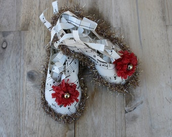 Paper Bebe Shoes,(Holiday) Red