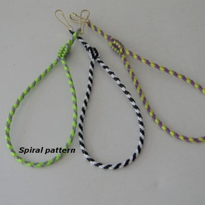 Handmade rexlace boondoggle gimp keychain wrist lanyard