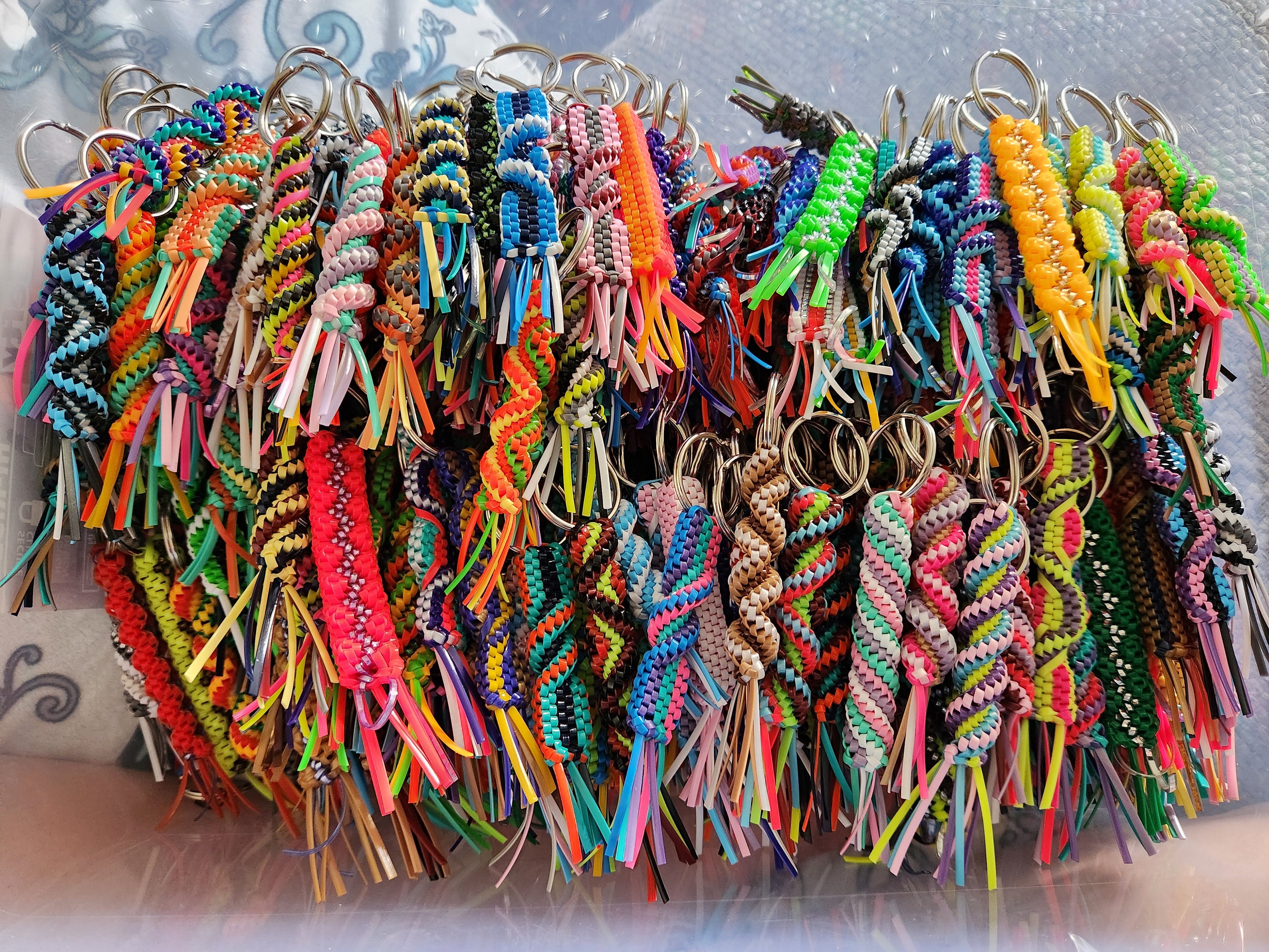 50 Rexlace Boondoggle Gimp Plastic Lace Key Chains Napoleon