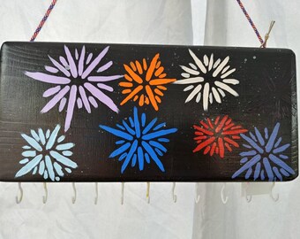 Hang it up! Hand painted holders for keys jewelry hair accessories "independence day"