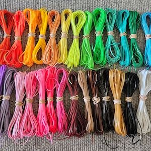 Lot of  500 yards of Rexlace boondoggle plastic lace gimp YOU PICK COLORS